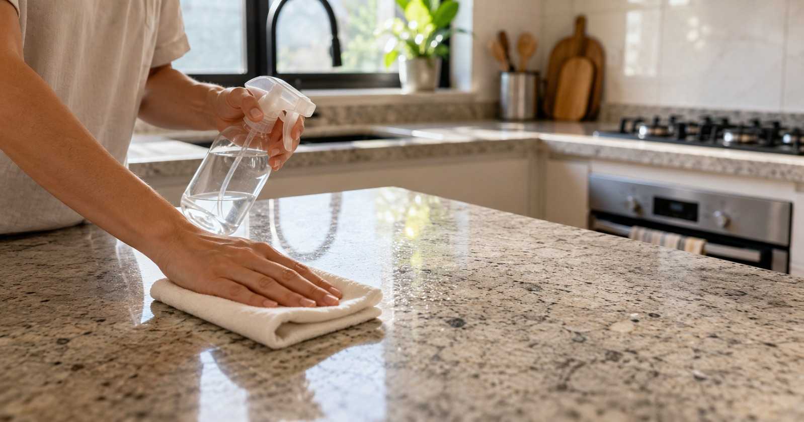 Como cuidar de bancadas de mármore e granito no dia a dia